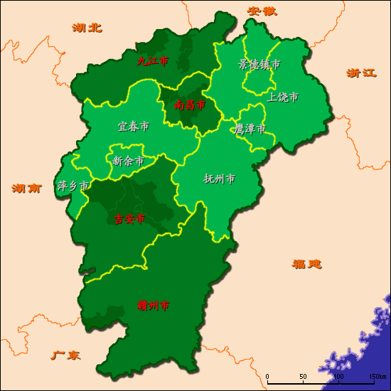 江西地図