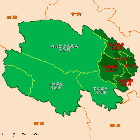 青海地図
